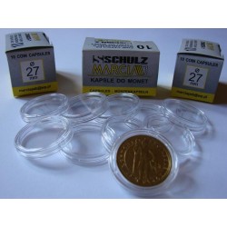 Kapsle na monety (10 sztuk) 27,0 mm