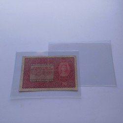 Kieszonki Folia ochronna TWARDE na banknoty , koperty 173 x 123 mm PREMIUM