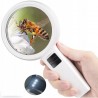 Profesjonalna Lupa Ręczna Szkło Powiększające 110 mm DUŻA LUPA LED SZKLANA