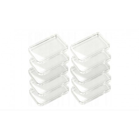 KAPSLE do Sztabek , MONET 27×47 mm PREMIUM 10 szt Srebrne i Złote Sztabki