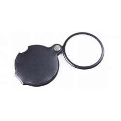 LUPA JUBILERSKA KIESZONKOWA SKŁADANA SZKŁO POWIĘKSZAJĄCE 50 mm ETUI